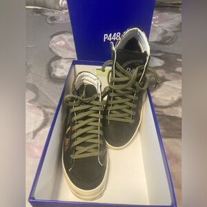 P448 Women’s Snakeskin print Black Sneakers